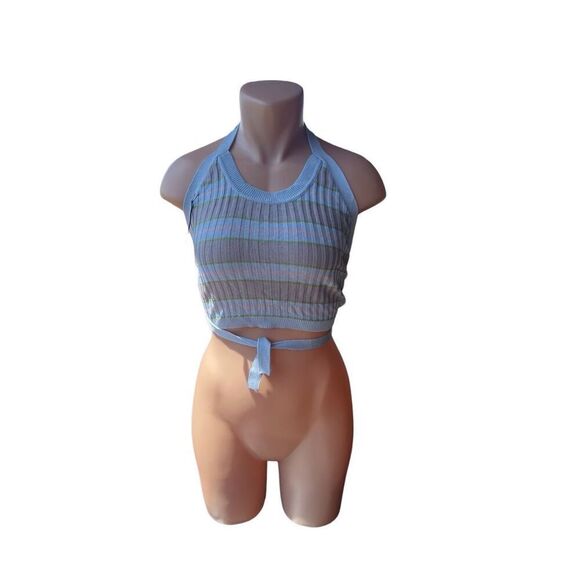 Callahan Knitwear Greta Halter Blue - Picture 6 of 10